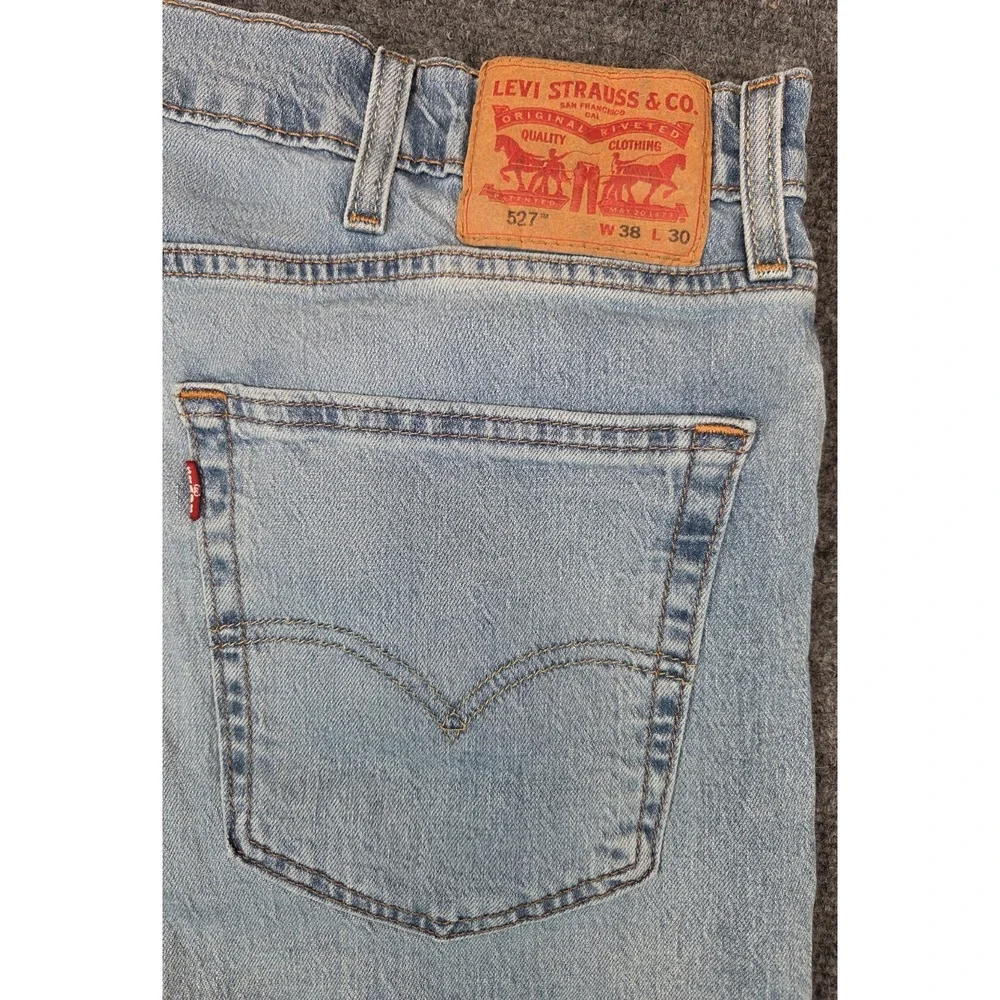 Levis 527 Jeans Mens 38x30 Blue Slim Boot Cut